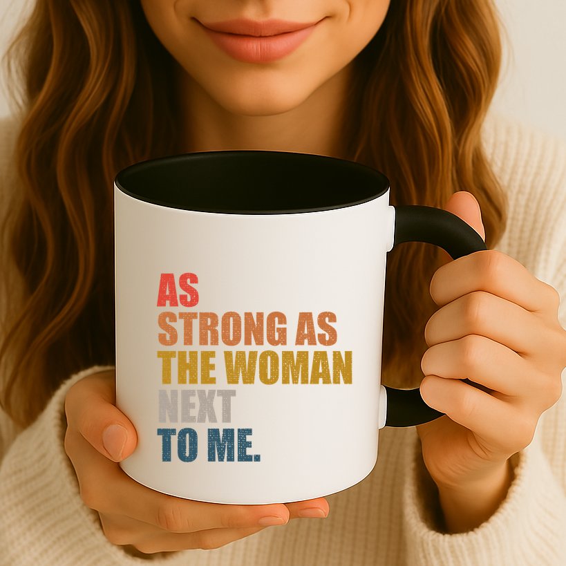 As Strong As The Next To Me Vintage Retro Gift Mug