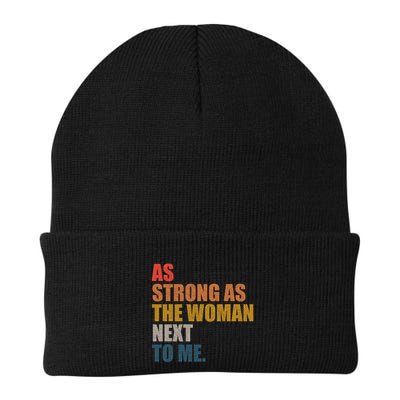 As Strong As The Next To Me Vintage Retro Gift Beanie