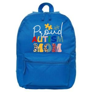 Autism Superpower Autism Mom Awareness Day Gift 16 in Basic Backpack