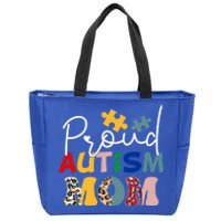 Autism Superpower Autism Mom Awareness Day Gift Zip Tote Bag