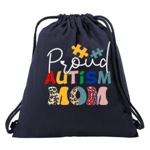 Autism Superpower Autism Mom Awareness Day Gift Drawstring Bag