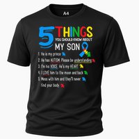 Autistic Son Autism Awareness Support For Mom Dad Parents Cooling Performance Crew T-Shirt