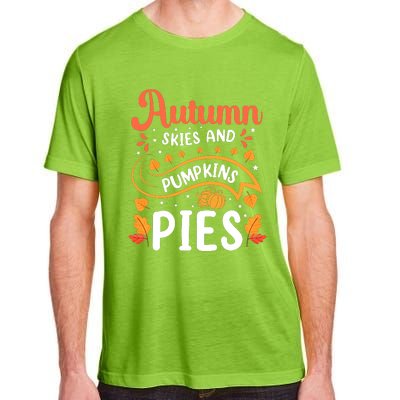 Autumn Skies And Pumpkin Pies Seasonal Graphic Adult ChromaSoft Performance T-Shirt