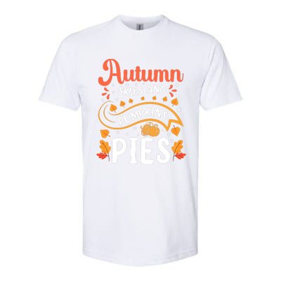 Autumn Skies And Pumpkin Pies Seasonal Graphic Softstyle CVC T-Shirt