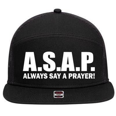 ASAP Always Say A Prayer 7 Panel Mesh Trucker Snapback Hat