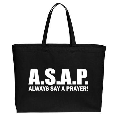 ASAP Always Say A Prayer Cotton Canvas Jumbo Tote