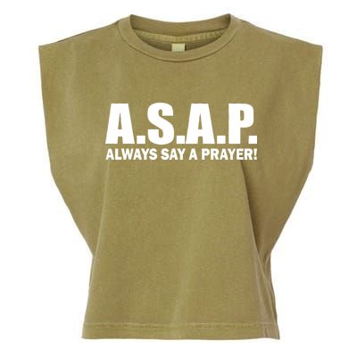 ASAP Always Say A Prayer Garment-Dyed Women's Muscle Tee