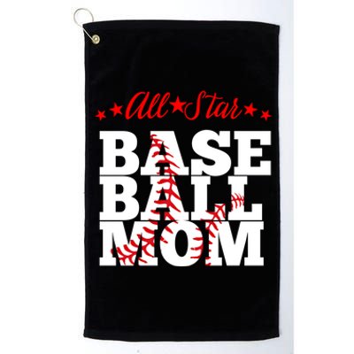 All Star Baseball Mom Cute Gift Platinum Collection Golf Towel