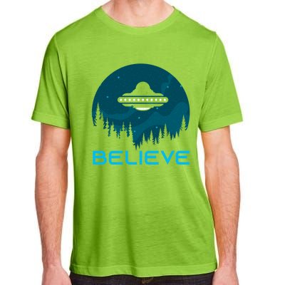 Alien Spaceship Believe Ufo Day Great Gift Adult ChromaSoft Performance T-Shirt