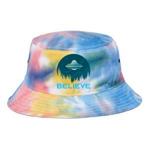 Alien Spaceship Believe Ufo Day Great Gift Tie Dye Newport Bucket Hat