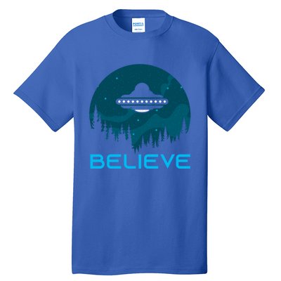 Alien Spaceship Believe Ufo Day Great Gift Tall T-Shirt