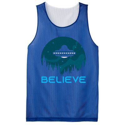 Alien Spaceship Believe Ufo Day Great Gift Mesh Reversible Basketball Jersey Tank