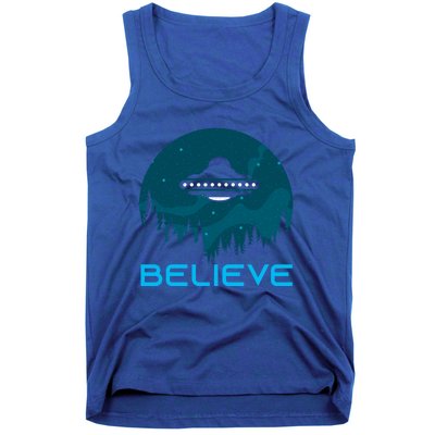 Alien Spaceship Believe Ufo Day Great Gift Tank Top