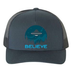 Alien Spaceship Believe Ufo Day Great Gift Yupoong Adult 5-Panel Trucker Hat