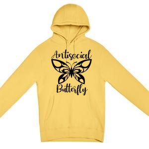 Anti Social Butterfly Premium Pullover Hoodie