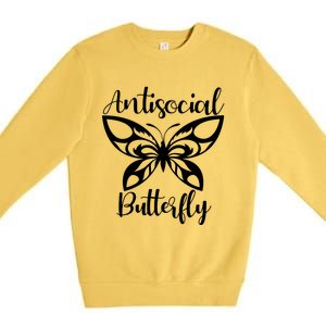 Anti Social Butterfly Premium Crewneck Sweatshirt