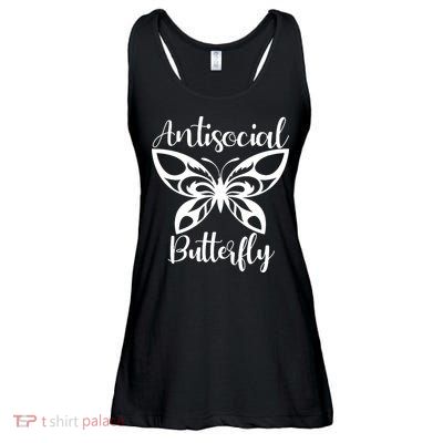 Anti Social Butterfly Ladies Essential Flowy Tank
