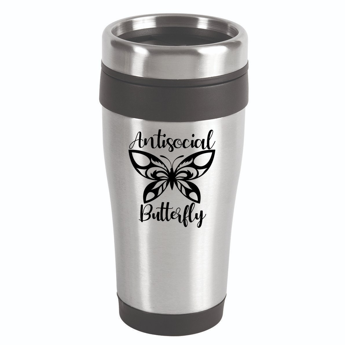 Anti Social Butterfly 16oz Travel Tumbler