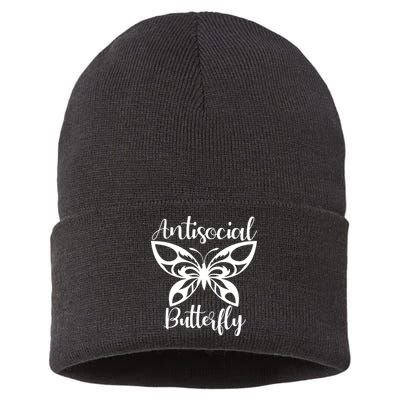 Anti Social Butterfly Sustainable Knit Beanie