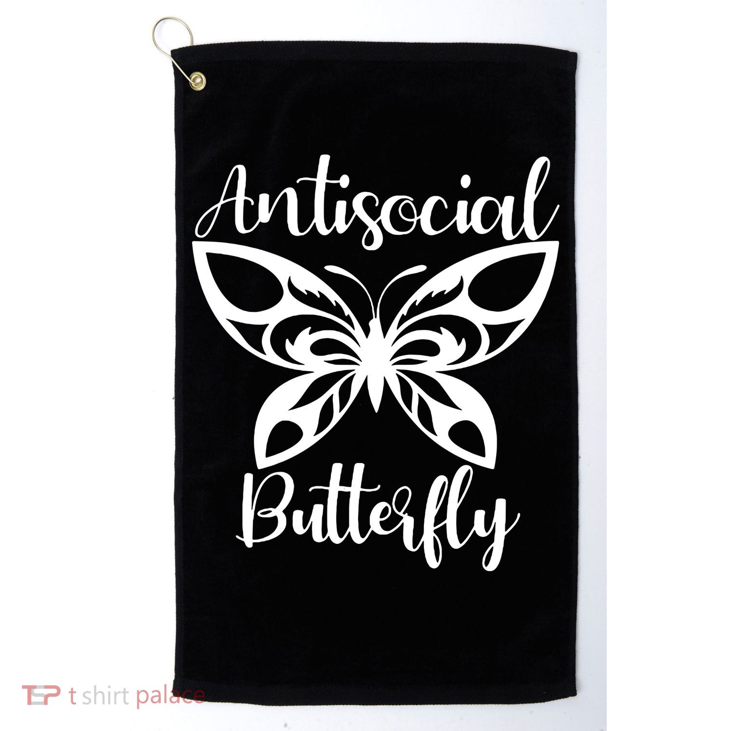 Anti Social Butterfly Golf Towel