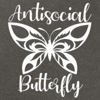 Anti Social Butterfly Cotton Canvas Backpack