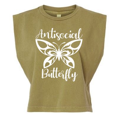 Anti Social Butterfly Garment-Dyed Women's Muscle Tee