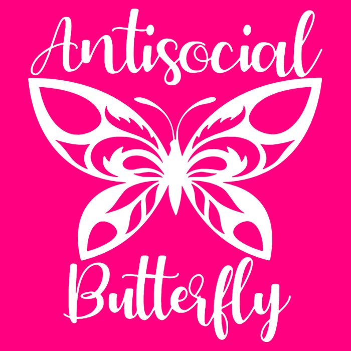 Anti Social Butterfly Womens Tank Top