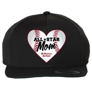 All Star Baseball Mom Wool Snapback Cap