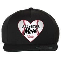 All Star Baseball Mom Wool Snapback Cap