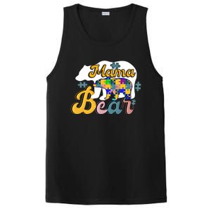 Autism Superpower Bear Mama Autism Awareness Day Funny Gift PosiCharge Competitor Tank