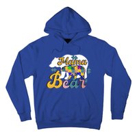 Autism Superpower Bear Mama Autism Awareness Day Funny Gift Hoodie