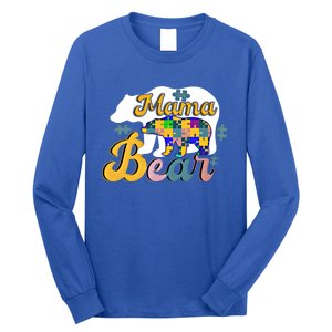 Autism Superpower Bear Mama Autism Awareness Day Funny Gift Long Sleeve Shirt