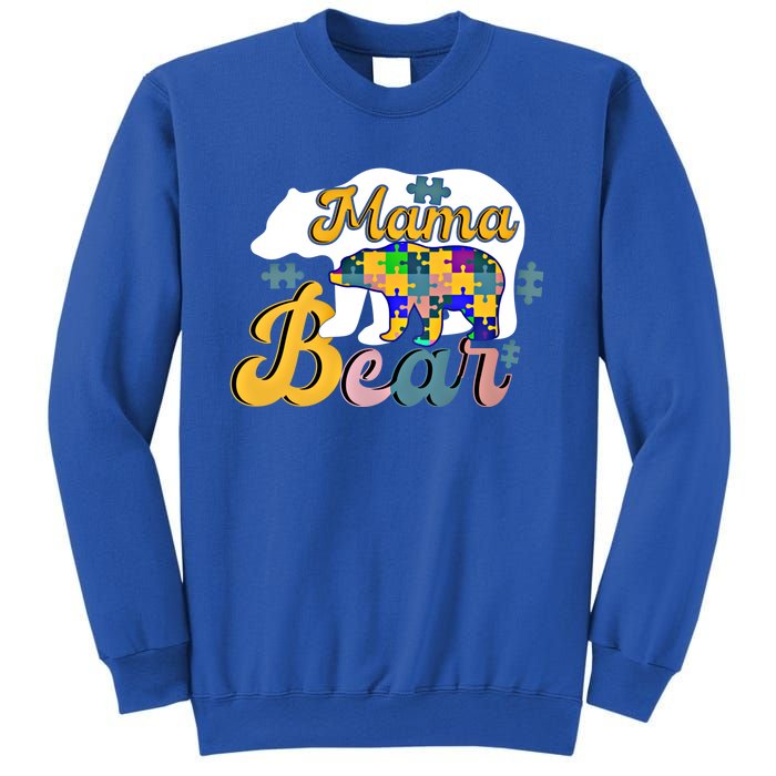 Autism Superpower Bear Mama Autism Awareness Day Funny Gift Sweatshirt