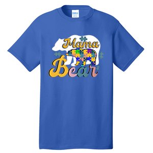 Autism Superpower Bear Mama Autism Awareness Day Funny Gift Tall T-Shirt