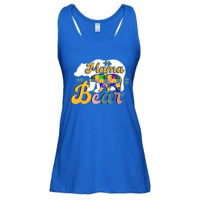 Autism Superpower Bear Mama Autism Awareness Day Funny Gift Ladies Essential Flowy Tank