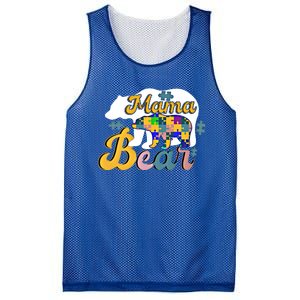 Autism Superpower Bear Mama Autism Awareness Day Funny Gift Mesh Reversible Basketball Jersey Tank