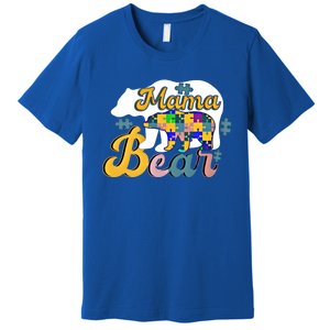 Autism Superpower Bear Mama Autism Awareness Day Funny Gift Premium T-Shirt