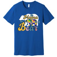 Autism Superpower Bear Mama Autism Awareness Day Funny Gift Premium T-Shirt