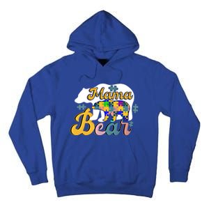 Autism Superpower Bear Mama Autism Awareness Day Funny Gift Tall Hoodie