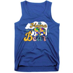 Autism Superpower Bear Mama Autism Awareness Day Funny Gift Tank Top