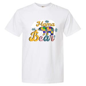 Autism Superpower Bear Mama Autism Awareness Day Funny Gift Garment-Dyed Heavyweight T-Shirt