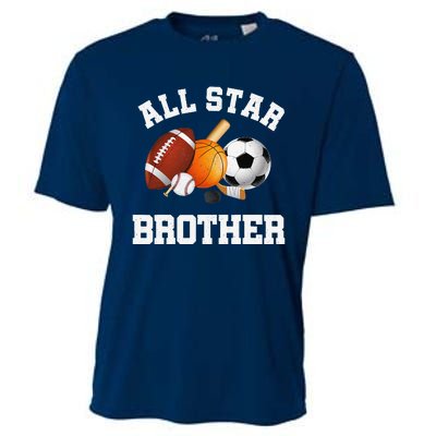 All Star Brother Brother Of The Birthday Boy Sports Cooling Performance Crew T-Shirt