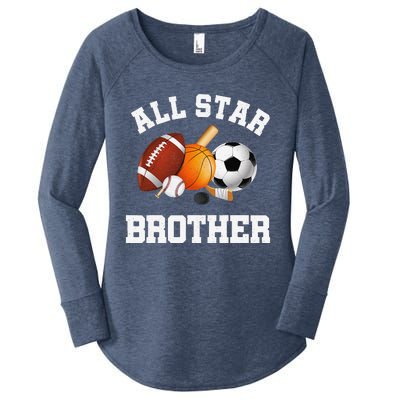 All Star Brother Brother Of The Birthday Boy Sports Women's Perfect Tri Tunic Long Sleeve Shirt