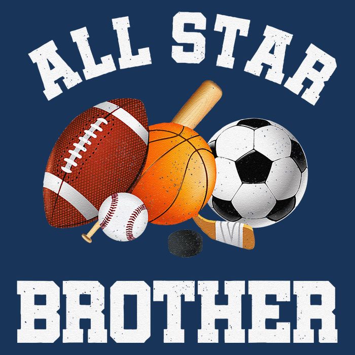 All Star Brother Brother Of The Birthday Boy Sports 16 in Basic Backpack