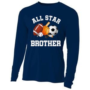 All Star Brother Brother Of The Birthday Boy Sports Cooling Performance Long Sleeve Crew