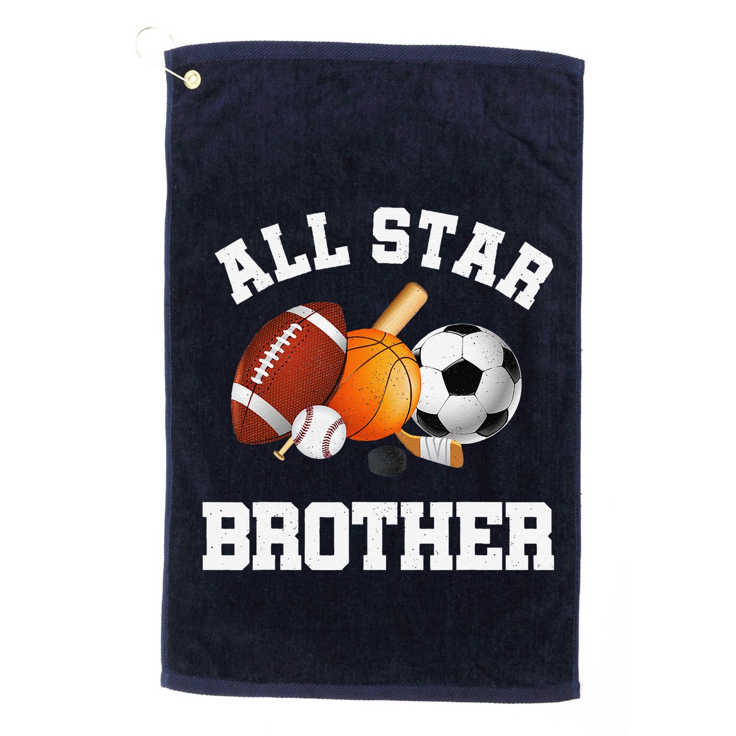 All Star Brother Brother Of The Birthday Boy Sports Golf Towel