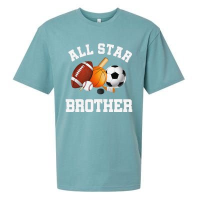 All Star Brother Brother Of The Birthday Boy Sports Sueded Cloud Jersey T-Shirt