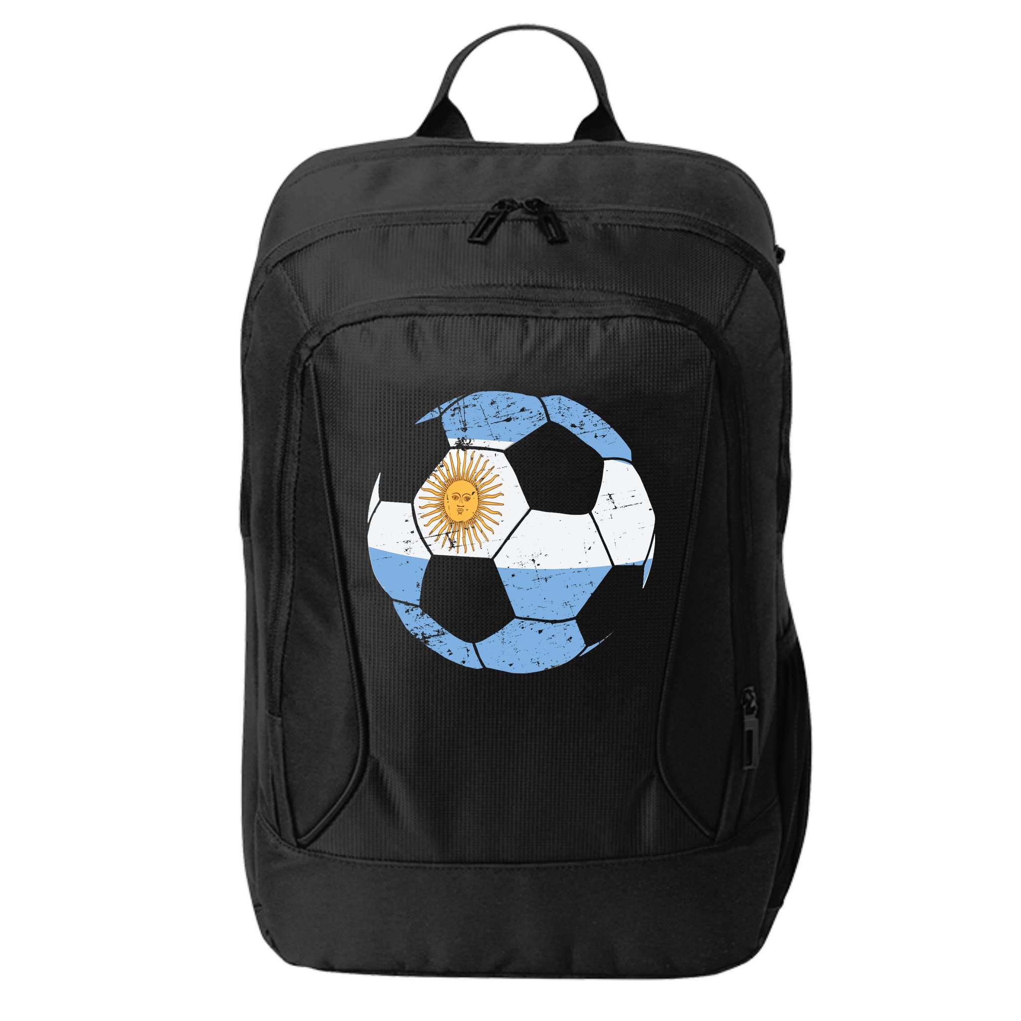 Argentina Soccer Ball Flag Jersey Argentinian Football City Backpack