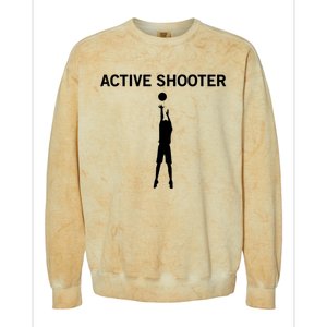 Active Shooter Basketball Lovers Women Colorblast Crewneck Sweatshirt