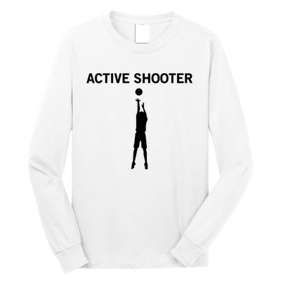 Active Shooter Basketball Lovers Women Long Sleeve Shirt